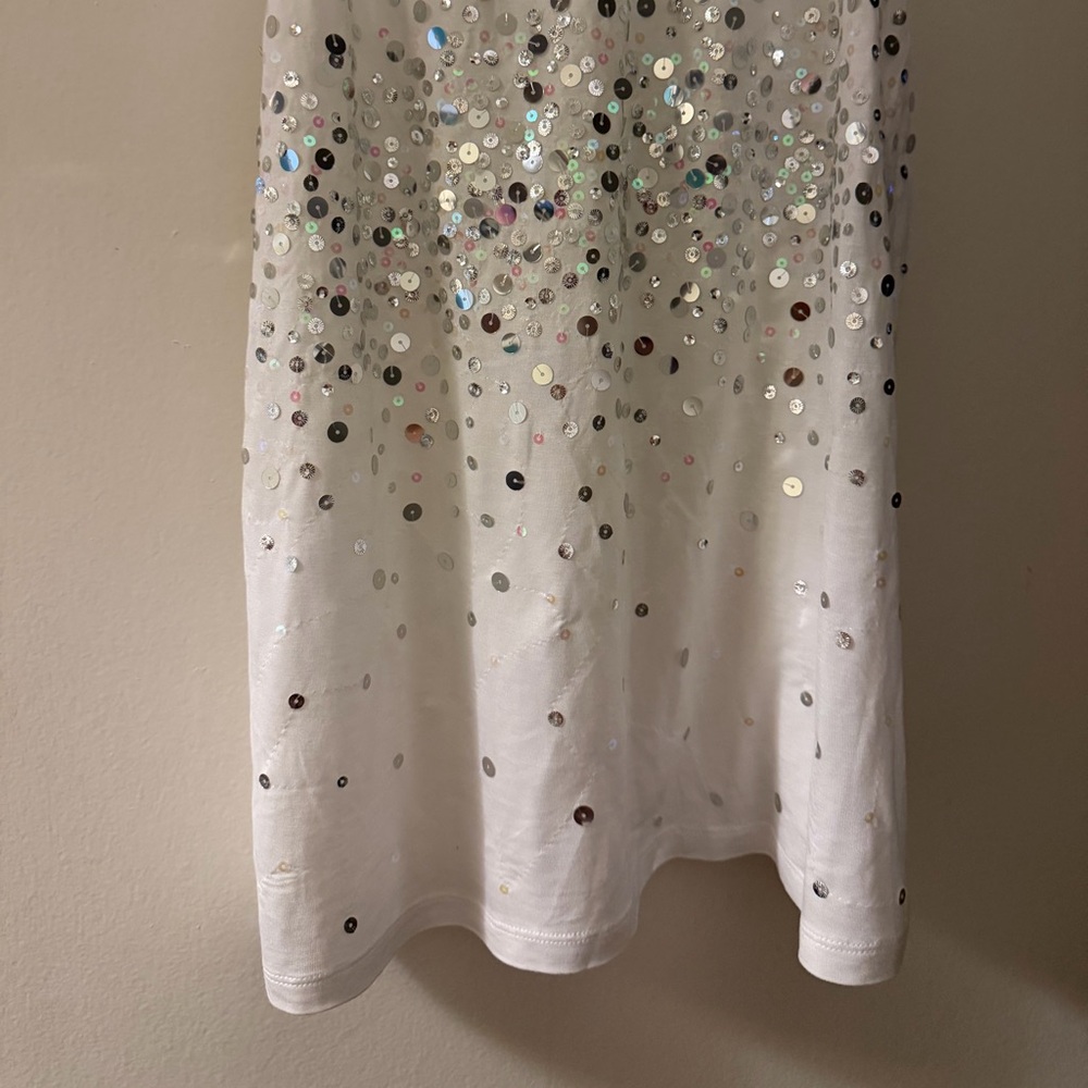1xl Torrid White Sequin Embellished Women's Top - Picture 4 of 4